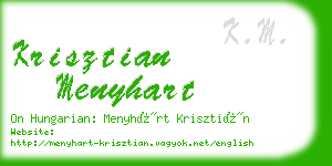 krisztian menyhart business card